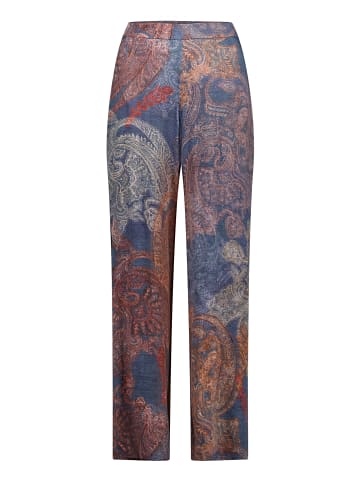 Betty Barclay Marlene-Hose mit elastischem Bund in Blau/Rot