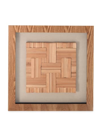 Kayoom Bild Holzkunst Carré I 60 x 60 cm in multi