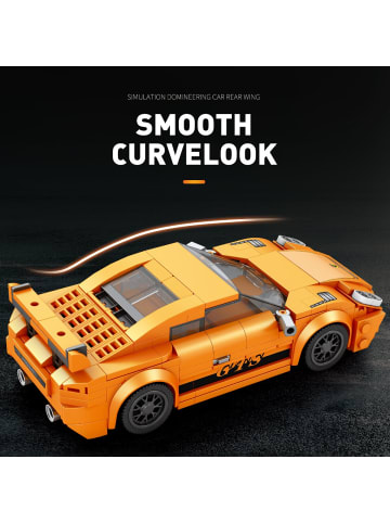 COFI 1453 Reobrix 791 Rennwagen 1:24 Klemmbaustein Auto 318 Teile ab 14 in Orange