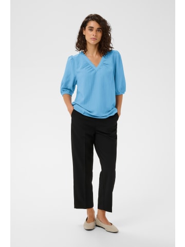 Kaffe Kurzarm-Bluse KApaulina Regular fit in Forever Blue CC