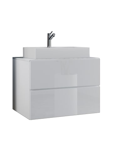 VCM  2-tlg. Waschplatz Waschtisch Lendas S Schublade in Weiß