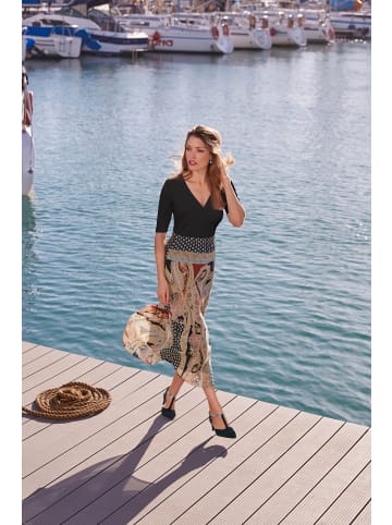 Heine V-Shirt in schwarz