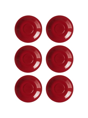 Ritzenhoff & Breker 6er Set Jumbountertassen Doppio in Rot ø 17 cm