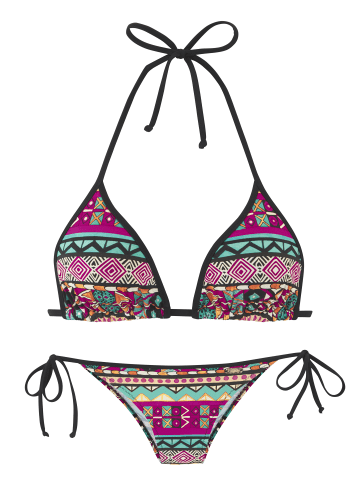 Buffalo Triangel-Bikini in pink bedruckt