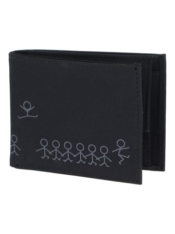 oxmox New Cryptan Geldbörse RFID Schutz 11 cm schwarz-jumping jack 2.0grey