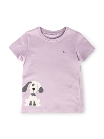 Sigikid Shorty Pyjama Kinder Schlafanzug in flieder/weiß