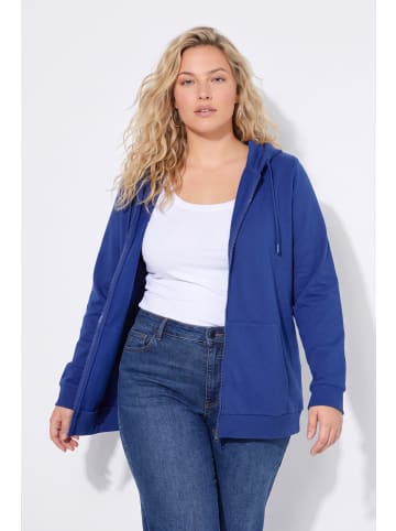 Sweatjacke in dunkles saphir