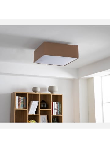home24 Deckenleuchte Borris in Braun