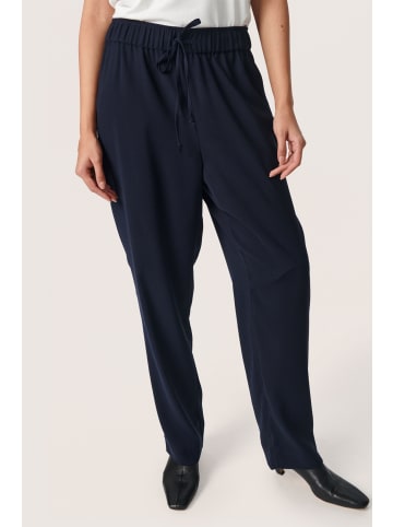 Soaked in Luxury Pants Suiting SLShirley Casual fit in Night Sky