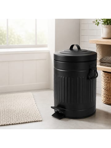 relaxdays Kosmetikeimer in Schwarz - 5 Liter