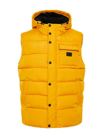 Threadbare Steppweste THB Jacket Hooded Gilet Ritcher in Mustard