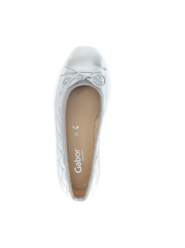 Gabor Comfort Ballerinas in Silber