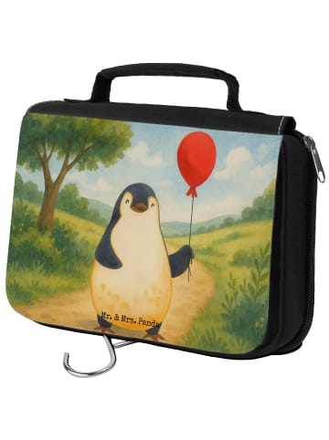 Mr. & Mrs. Panda badtasche Pinguin Luftballon Design ohne Spruch in Weiß