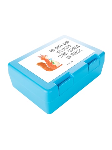 Mr. & Mrs. Panda Bentobox Eichhörnchen Blume mit Spruch in Weiß