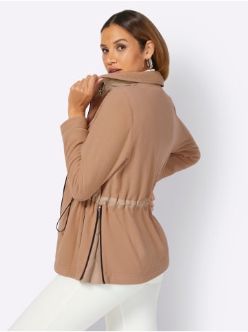 creation L Fleece-Jacke in camel