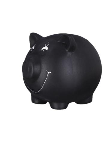 relaxdays 3x Sparschwein in Schwarz - (B)17 x (H)14 x (T)13 cm