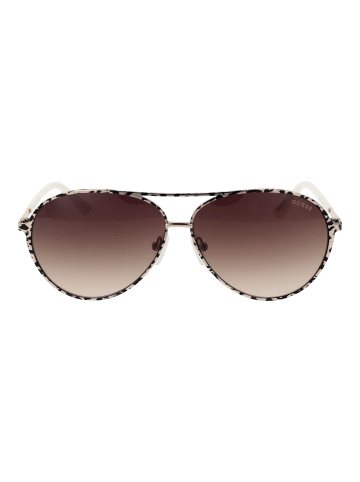 Guess Damen Sonnenbrillen Aviator Creme