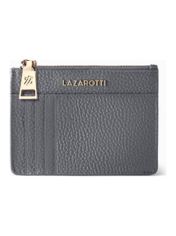 Lazarotti Bologna Leather Schlüsseletui Cardholder Leder 11,5 cm mit Air Tag Fach in grey