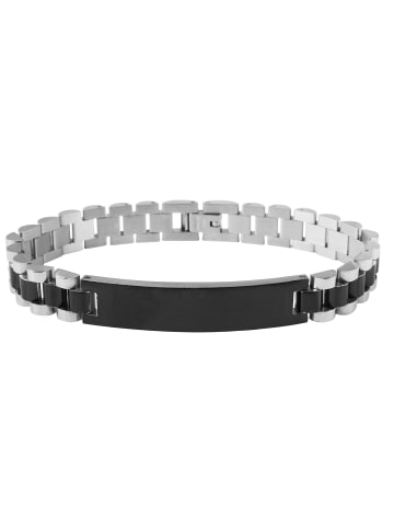 Adeliás Unisex Armband – Gliederarmband aus Edelstahl 20,5 cm in silber