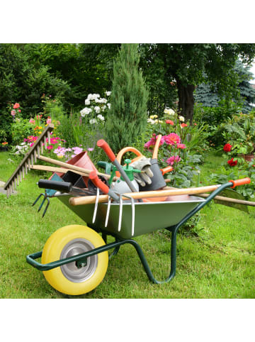 relaxdays 2x Schubkarrenrad in Gelb/ Grau - 4.80 4.00-8