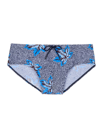 HOM Swim Mini Briefs Sekou in navy print