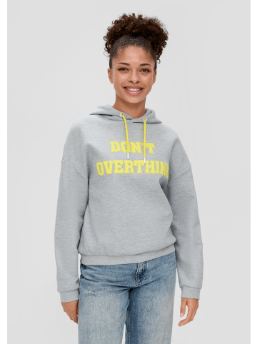 QS Sweatshirt langarm in Grau