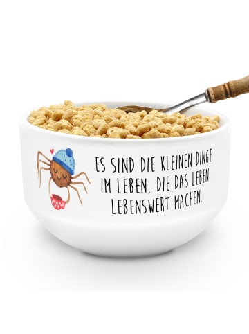 Mr. & Mrs. Panda Schüssel Spinne Agathe Kaffee mit Spruch in Weiß