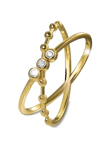 GoldDream Goldring 333 Gelbgold - 8 Karat Crossed Größe 60 (19,1) Ringe