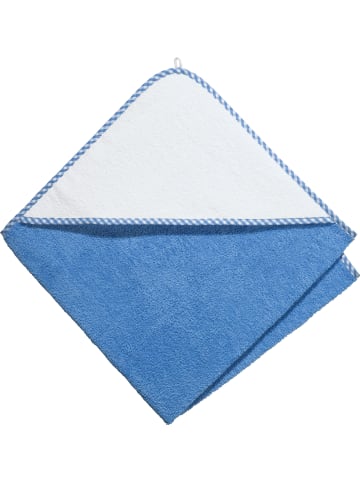 Erwin Müller Frottier Kapuzenbadetuch in blau
