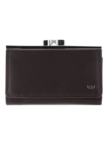 Golden Head Polo Geldbörse RFID Schutz Leder 14 cm in dunkelbraun