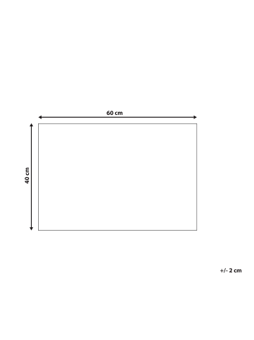 Beliani Fußmatte KATALLA in  - (W) 45 x (L) 75 cm