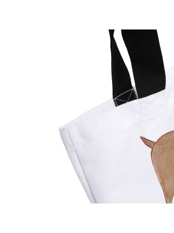 Mr. & Mrs. Panda Tote Bag Hund Dogge mit Spruch in Weiß