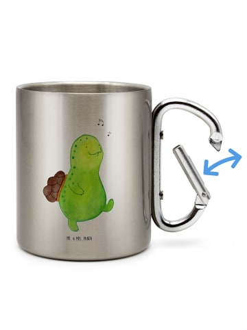 Mr. & Mrs. Panda Thermobecher Schildkröte Pfeifen ohne Spruch in Silber