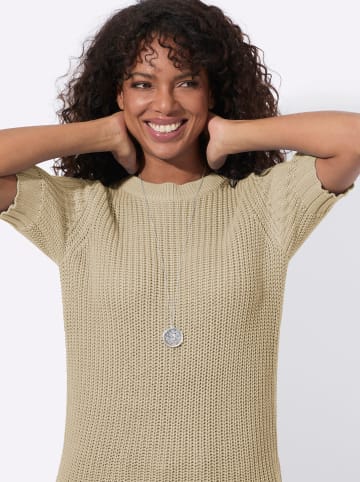 WITT WEIDEN Kurzarm-Pullover in sand