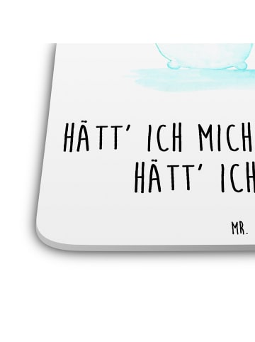 Mr. & Mrs. Panda Bierdeckel Einhorn Schneemann mit Spruch in Weiß