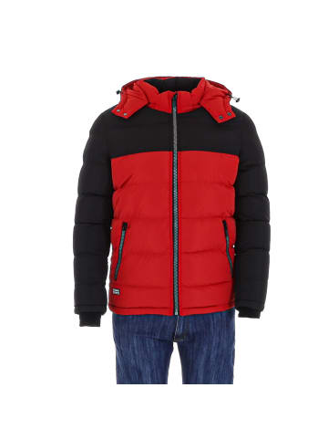 Ital-Design Jacke in Rot und Schwarz