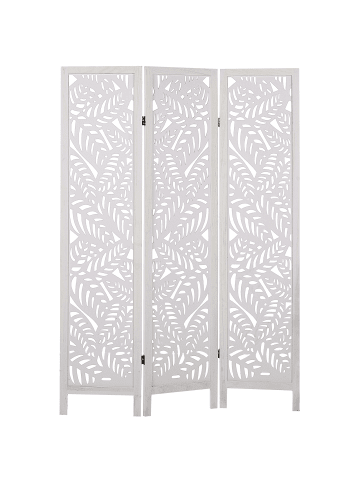 Beliani Paravent MELAGO in Weiß - (W) 122 x (H) 170 x (L) 2 cm