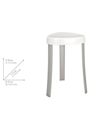 Wenko Hocker Mod. Corrente Weiß, Hocker Corrente Weiß in Weiß