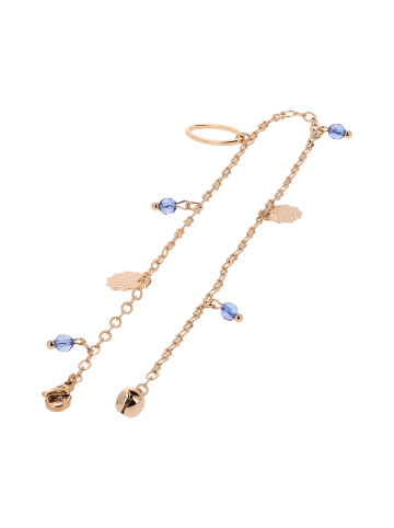 gaya Women Anklet in Rose Gold Blue