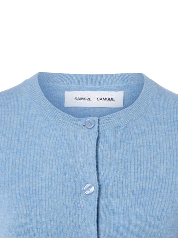 SAMSOE & SAMSOE Strickjacke Saboston in hellblau - 0001