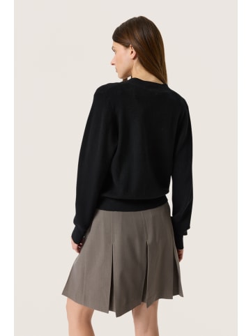 Soaked in Luxury Strickjacke SLSina Gerade Passform in Black