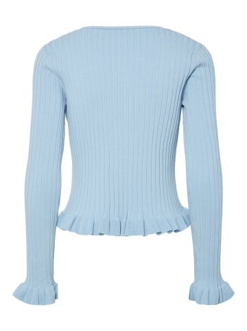 Pieces Strickjacke in Cashmere Blue