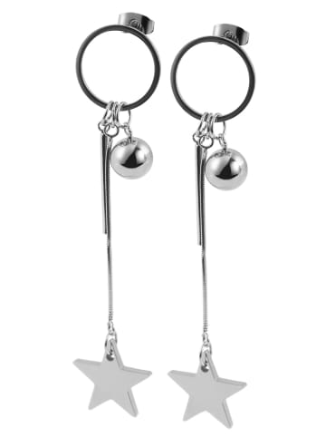 Adeliás Damen Ohrringe – Ohrhänger aus Edelstahl in silber