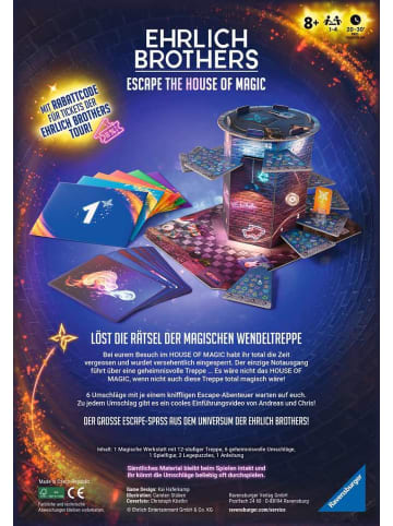 Ravensburger Ravensburger Rätsel Ehrlich Brothers - Escape the House of Magic in bunt
