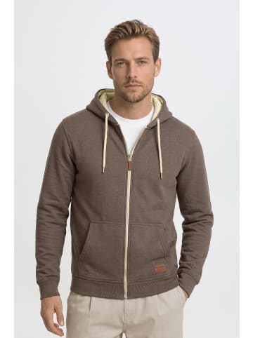 BLEND Kapuzensweatjacke BHHulker in Braun
