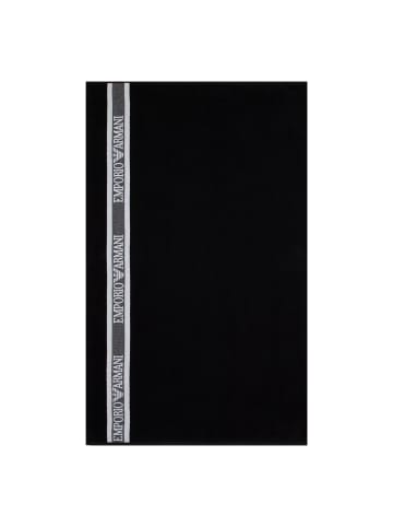 Emporio Armani Strandtuch in Schwarz