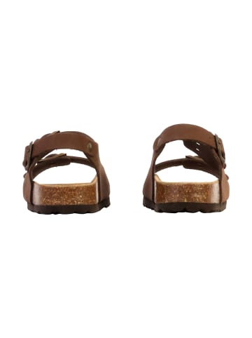 Divine Factory Kinder-Leder-Pantolette Noga Mistraly BS Edge Braun