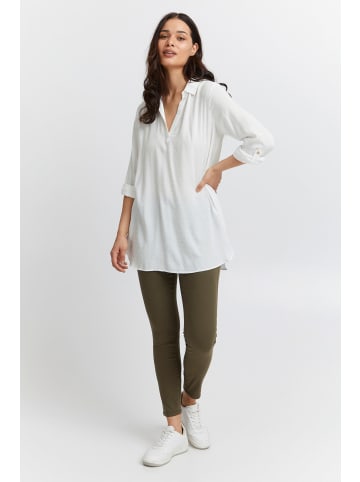 Fransa Longshirt in weiß