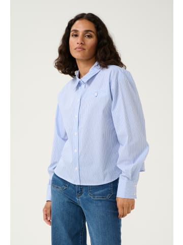 Kaffe Langarm - Hemd KAsofie Baggy fit in White/Blue Stripe