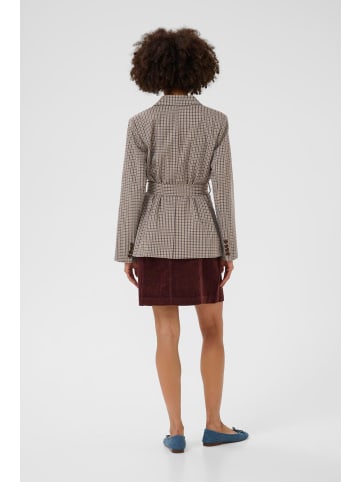 CULTURE Blazer CUchecka Fitted in Brown Check